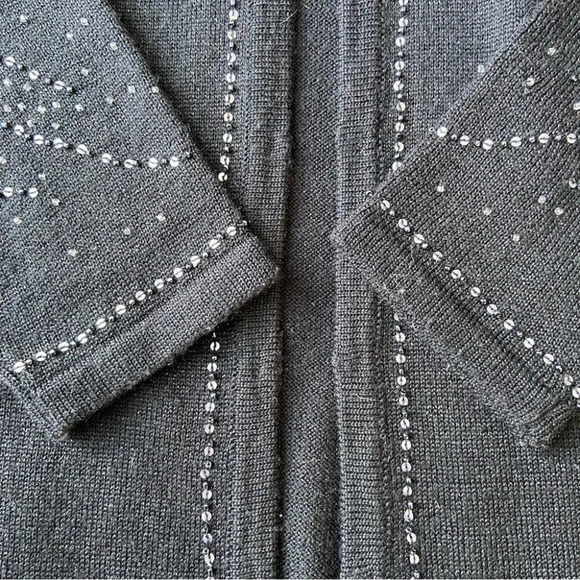 Vintage Beta’s Choice Wool Blend Beaded Sequins Embellished Cardigan - Picture 7 of 16